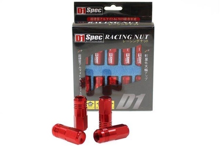 Wheel lug nuts D1Spec Replica EW M12x1,25 Red