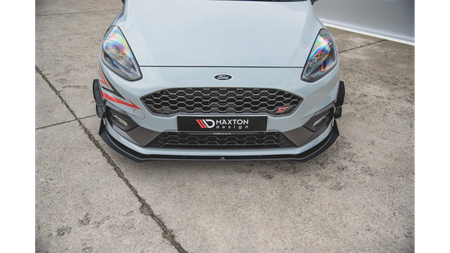 Splitter Ford Fiesta VIII ST ST-Line Front Racing Durability + Flaps Black-Red