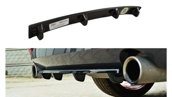 Splitter BMW 4 F32 F36 F33 M-Pack Rear Central with Diffuser Gloss Black