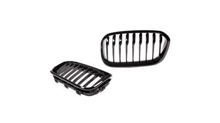 Grill BMW 1 F20 F21 Facelift pojedyncze żeberka Gloss Black