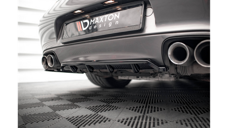 Splitter Porsche 911 Carrera Carrera GTS 997 Facelift Tył Środkowy z Dyfuzorem Gloss Black