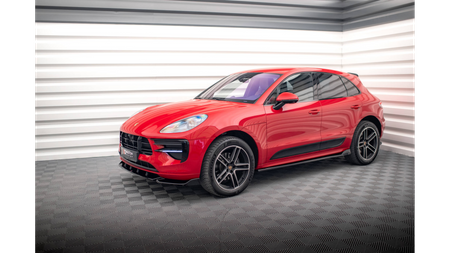 Dokładka Porsche Macan I Facelift Progi Gloss Black