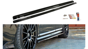 Diffuser Volvo V50F R-Design Side Skirts Gloss Black