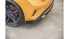 Splitter Ford Focus IV ST Rear Side Racing Durability Black-Red + Gloss Flaps
