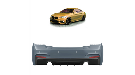 Bumper BMW 2 F22 F23 Rear with Diffuser