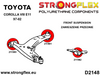 Front control arm – rear bush SPORT