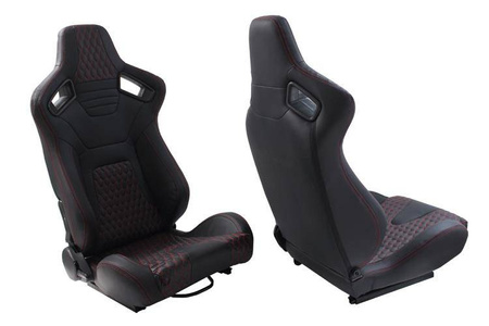 Fotel Racer skóra Black