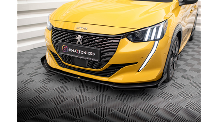 Splitter Peugeot 208 GT II Przód Pro + flaps Black