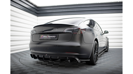 Diffuser Tesla Model 3 Rear Valance v.2 Gloss Black