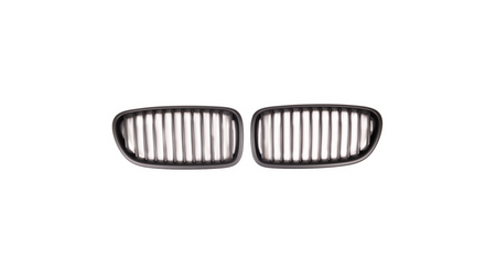 Grill BMW 5 F10 F11 pojedyncze żeberka Matt Black