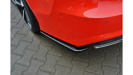 Splitter Audi A7 C7 Facelift S-Line Tył Boczne Gloss Black