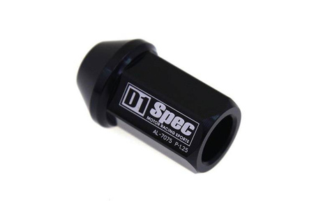 Kute Nakrętki D1Spec Alu M12x1,25 37mm Czarne
