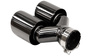 Exhaust Tip 101mmx2 enter 76mm Black Chrome Set