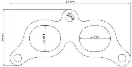 Exhaust flange Toyota Celica MR2 ST