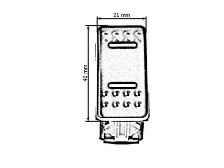 Switch ON-OFF 3PIN Blue