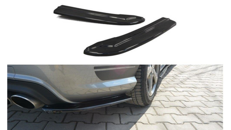 Splitter Mercedes-Benz C W204 S204 Rear Side Gloss Black