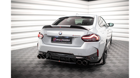 Splitter BMW 2 G42 M-Pack Tył Środkowy Gloss Black