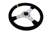 Kierownica Pro 350mm offset:0mm Zamsz Black