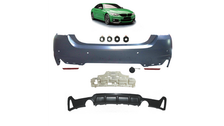 Bumper BMW 4 F32 F33 F36 Rear with Diffuser