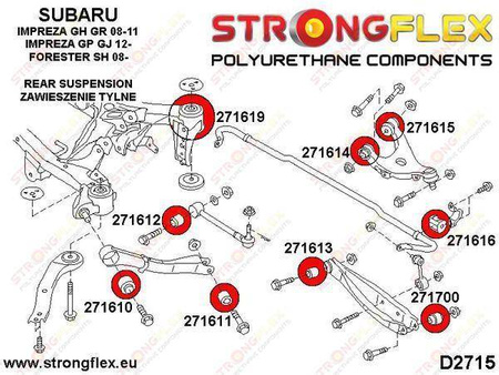 Tuleja stabilizatora tylnego