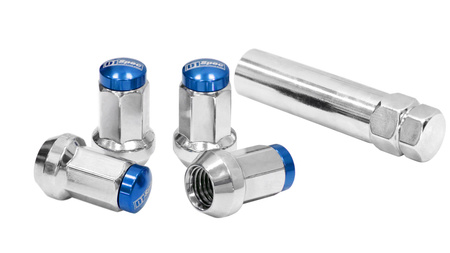 Forged wheel lug nuts D1Spec Stal 12x1,25 Silver/Blue