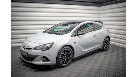 Dokładka Opel Astra GTC OPC-Line J Progi Street Pro Black-Red + Gloss Flaps