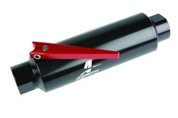 Filtr z zaworem Aeromotive (przed pompę) 100 mikronów AN10
