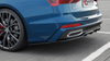 Splitter Audi A6 C8 S-Line Avant Rear Central with Diffuser Gloss Black