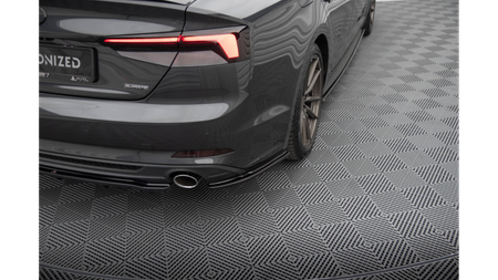 Splitter Audi A5 F5 Sportback S-Line Tył Boczne Gloss Black