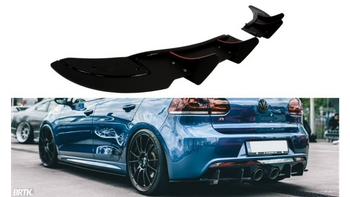 Splitter Volkswagen Golf VI R (CNC) Rear Side