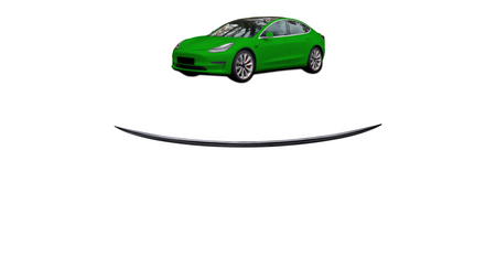 Spoiler Tesla Model 3 Lip Gloss Black