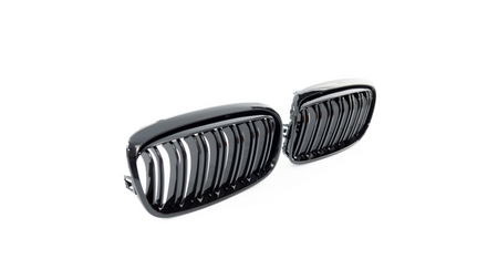 Grill BMW 2 F45 podwójne żeberka Gloss Black