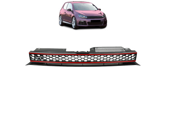 Grill Volkswagen Golf VI Red Strip bez znaczka