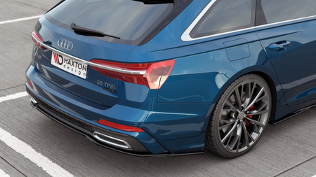 Splitter Audi A6 C8 S-Line Avant Tył Środkowy Gloss Black