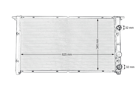 TurboWorks Sports Water Radiator Volkswagen Golf III 1994-1998