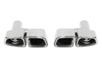 Exhaust Tip 255x100mm enter 63mm Mercedes E63 W212 Polished Set