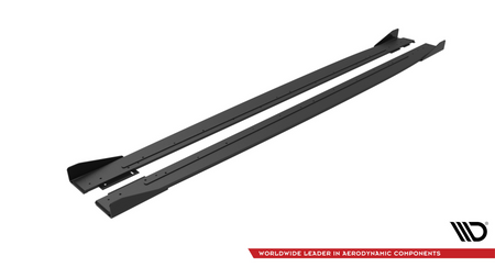 Diffuser Mercedes-Benz C C205 C43 Facelift Side Skirts Street Pro Black + Gloss Flaps