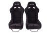 Racing seat SLIDE RS suede Black M