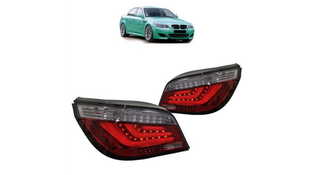 Lampy BMW 5 E60 Facelift Tył LED Red-Smoke