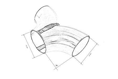 Stainless Y-Pipe Collector  2,0"-2,0" 51mm
