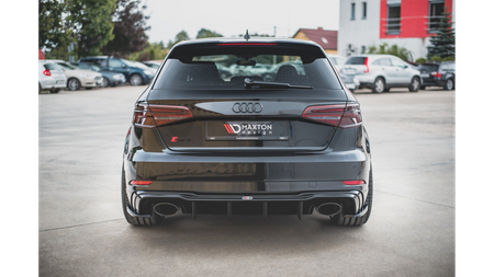 Dokładka Audi RS3 8V Facelift Sportback Zderzak Tył v.2 Gloss Black