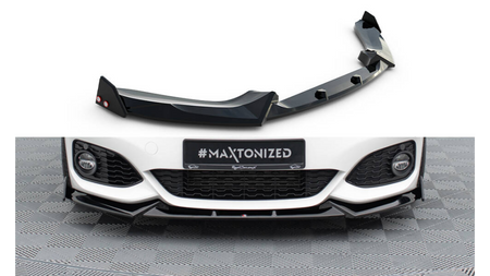 Splitter BMW 1 F20 M-Pack Facelift Front v.5 + Flaps