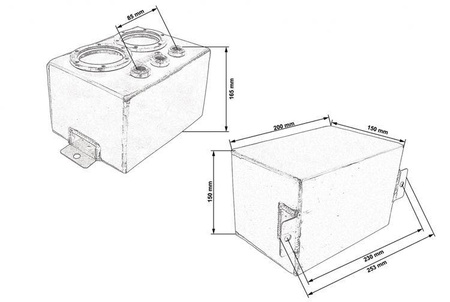 Zbiornik Paliwa Swirl Pot 3L TurboWorks na 2 pompy