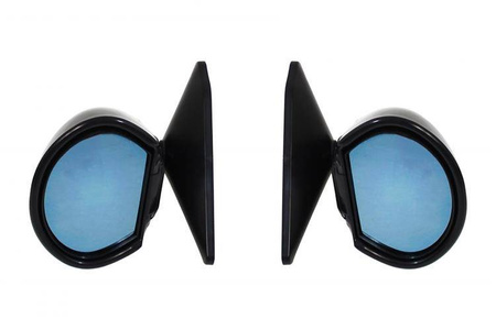 Lusterka Uniwersalne K-20 Black Manual Blue Glass