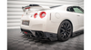 Splitter Nissan GTR R35 Facelift Rear Central + flaps Gloss Black