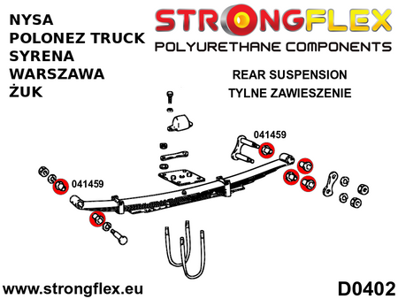 Rear spring bush SPORT