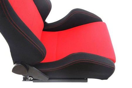 Racing seat R-LOOK Velvet Black Red