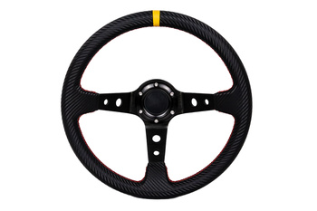 Kierownica Pro 350mm offset:80mm Carbon Yellow