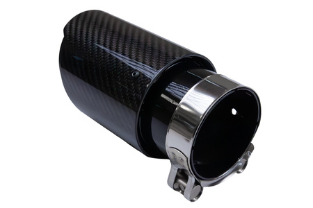 Końcówka tłumika 89mm wejście 70mm Carbon Gloss