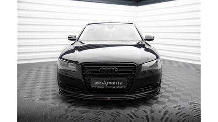 Splitter Audi A8 D4 Front v.1 Gloss Black